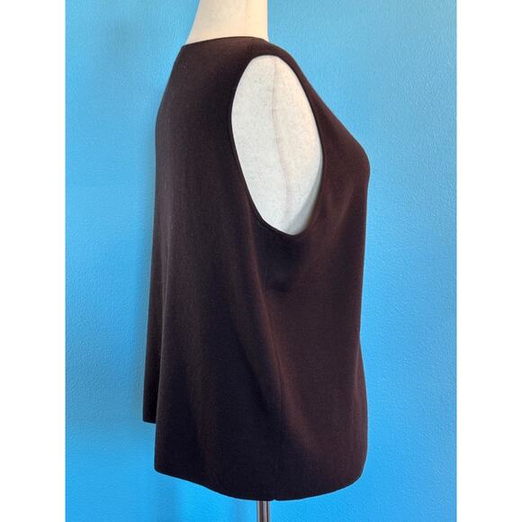 Eileen Fisher Woman 100% Wool Sleeveless Sweater Top Shell 2X - Picture 3 of 6